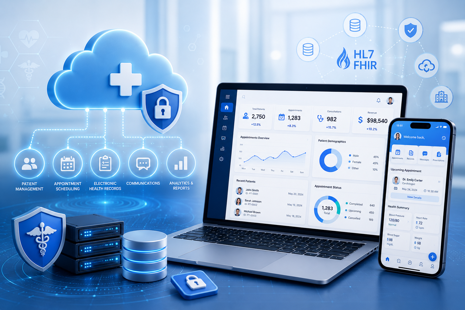 Cloud-Native Enterprise Healthcare CRM Platform